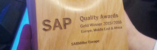 Slavíme vítězství: Projekt pro SABMiller vyhrál v regionu Evropa, Střední východ a Afrika