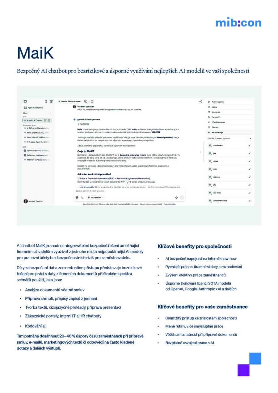 Maik MAIK Maik AI chatbot a asistent MIbcon
